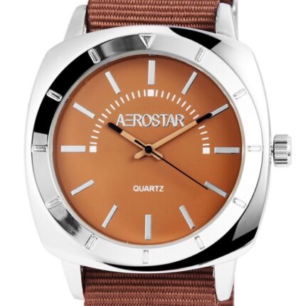 Aerostar Herrenuhr mit Textilarmband