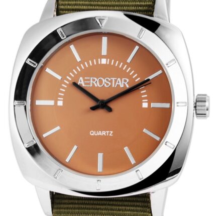 Aerostar Herrenuhr mit Textilarmband