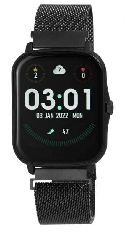 TimeTech Smartwatch mit Mesharmband