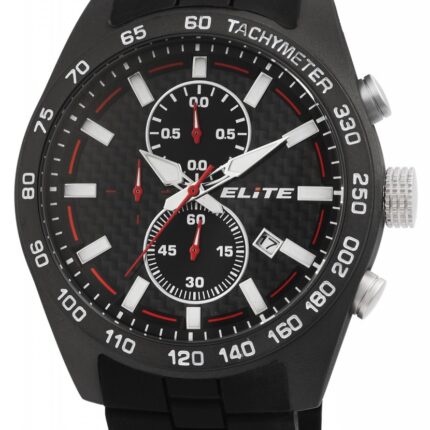 ELITE Herrenchronograph mit Silikonband