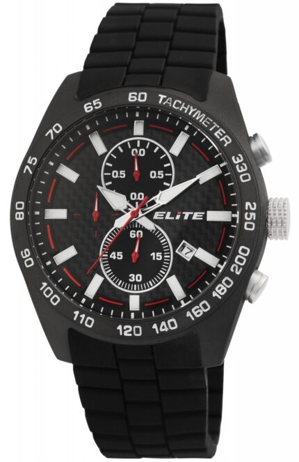 ELITE Herrenchronograph mit Silikonband
