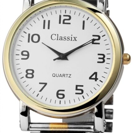 Classix Herrenuhr mit Edelstahlzugarmband