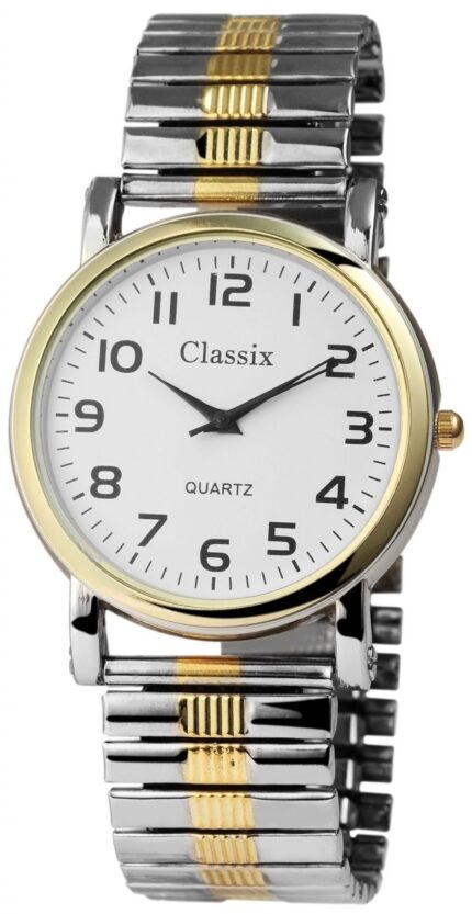Classix Herrenuhr mit Edelstahlzugarmband