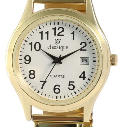 Classique Herrenuhr mit Edelstahlzugarmband
