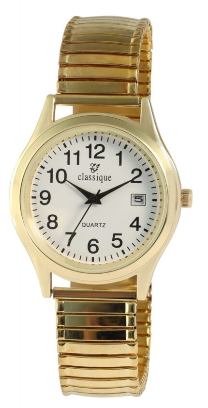 Classique Herrenuhr mit Edelstahlzugarmband