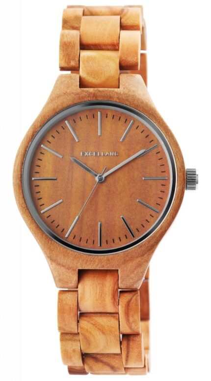 Excellanc Herrenarmbanduhr aus Holz