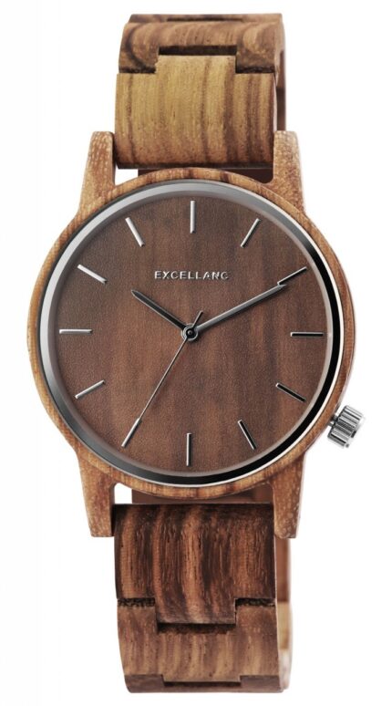 Excellanc Herrenarmbanduhr aus Holz