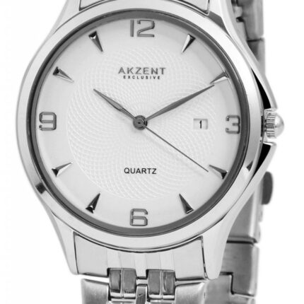 AKZENT EXCLUSIVE Herrenuhr mit Metallband