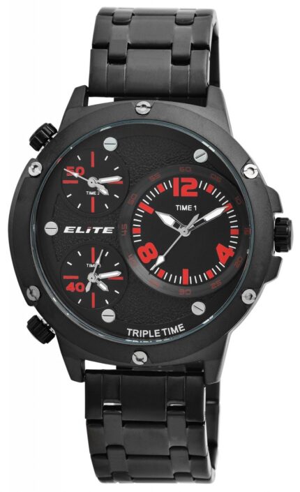 Elite Herrenuhr mit Edelstahlarmband, 3ATM
