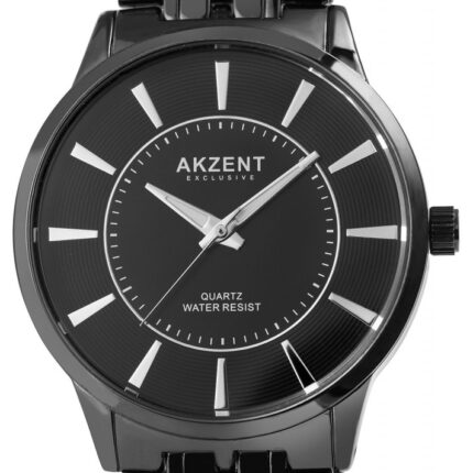 Akzent Exclusive Herrenarmbanduhr mit Metallband