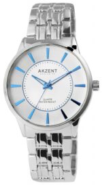 Akzent Exclusive Herrenarmbanduhr mit Metallband - Image 7