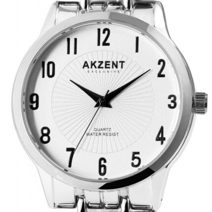 Akzent Exclusive Herrenarmbanduhr mit Metallband