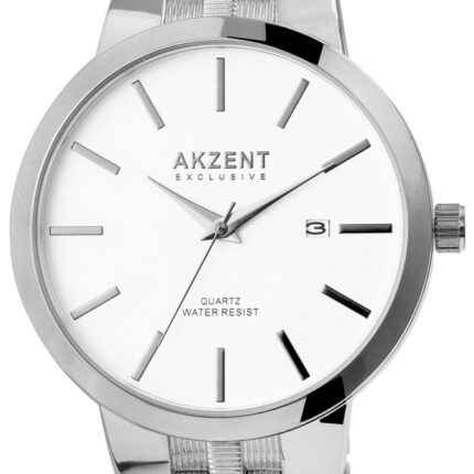 Akzent Exclusive Herrenarmbanduhr mit Metallband