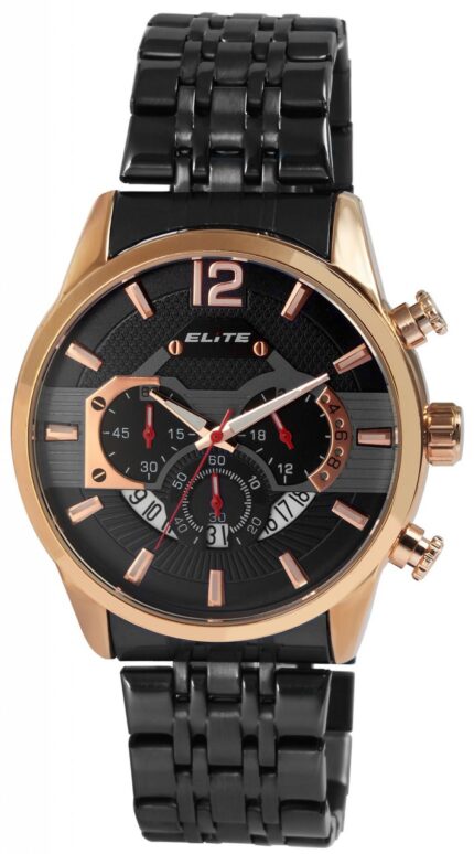 ELITE Herrenchronograph mit Edelstahlarmband