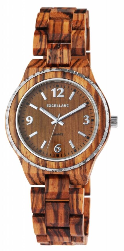 Excellanc Unisexarmbanduhr aus Holz