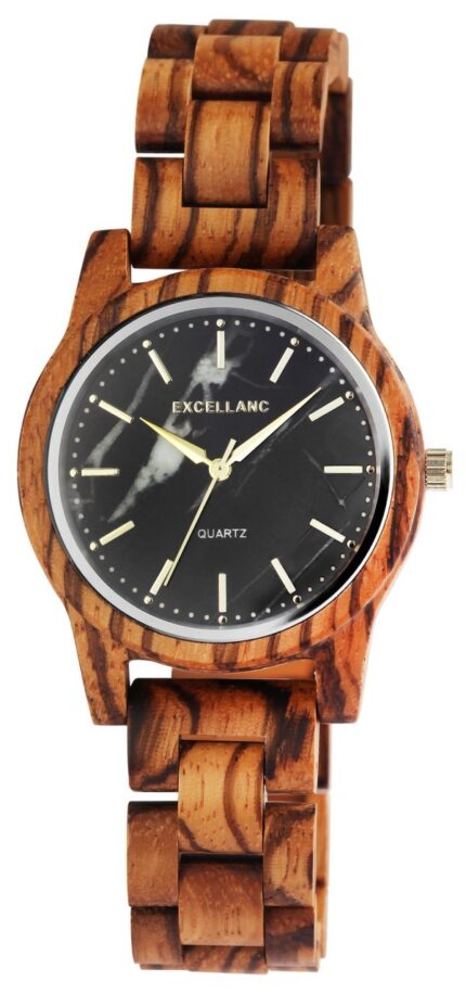 Excellanc Unisexarmbanduhr aus Holz