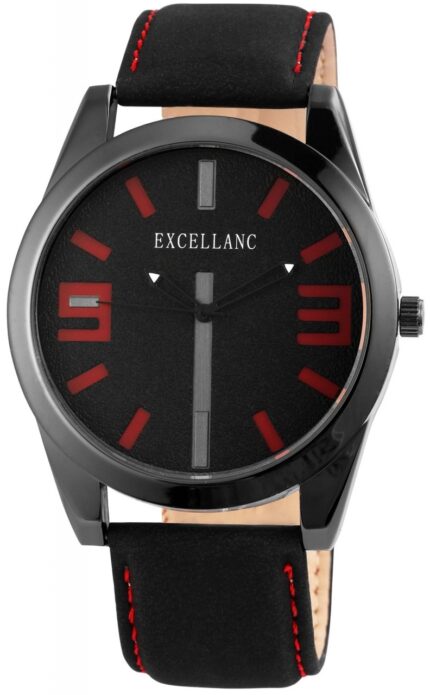 Excellanc Herrenuhr mit Band aus Lederimitat