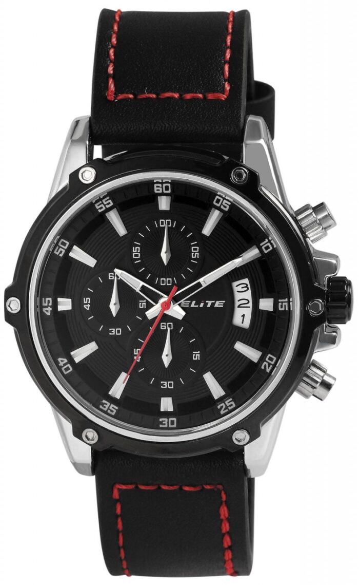 ELITE Herrenchronograph mit Echtlederband - Image 1