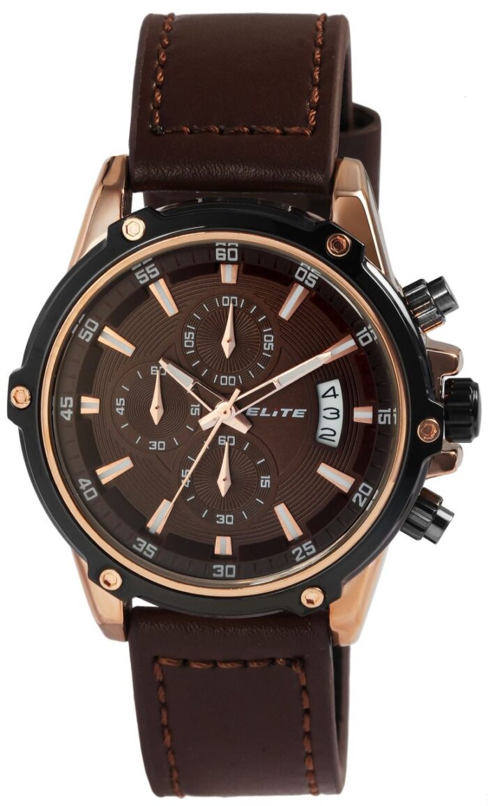ELITE Herrenchronograph mit Echtlederband - Image 4