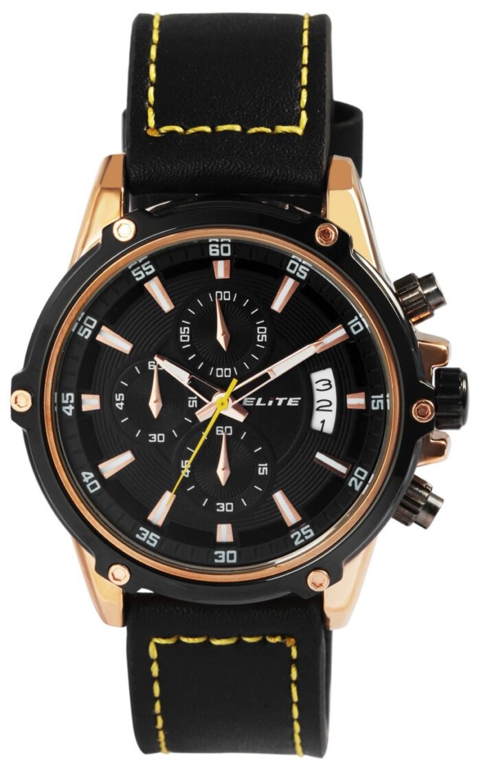 ELITE Herrenchronograph mit Echtlederband - Image 10