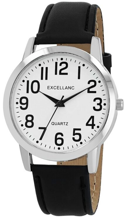 Excellanc Herrenuhr mit Kunstleder-Armband