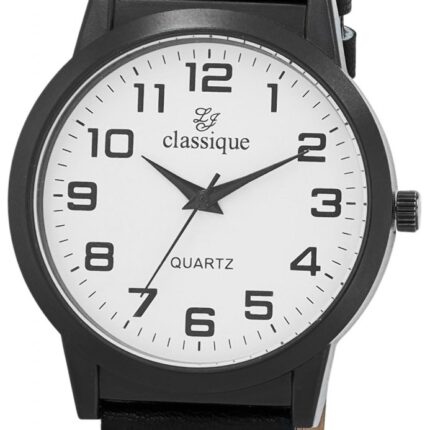 CLASSIQUE Herrenuhr mit Band aus Lederimitation