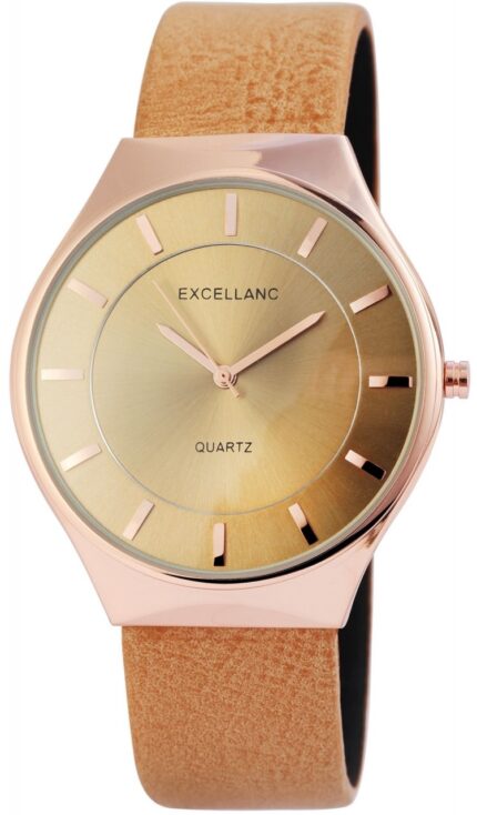 Excellanc Damen Lederimitations Armbanduhr