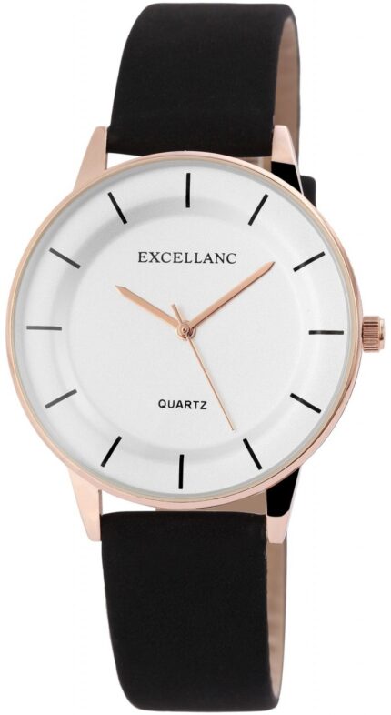 Excellanc DAMEN Lederimitations Armbanduhr