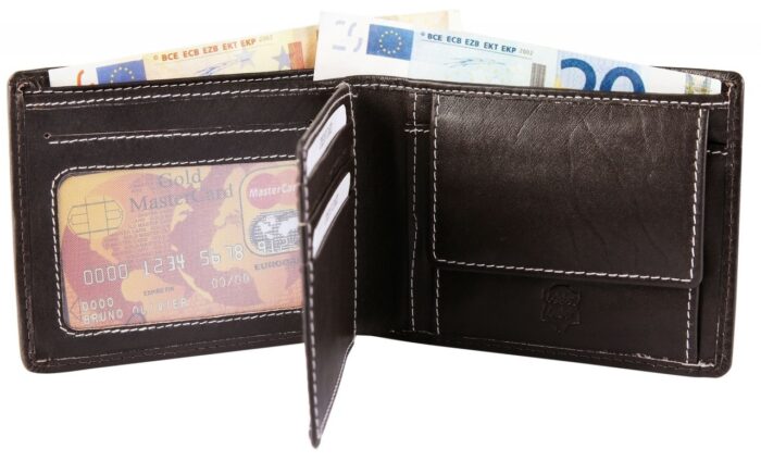 Akzent Herren Geldbörse aus Echtleder. Format 12 x 9 cm. - Image 11