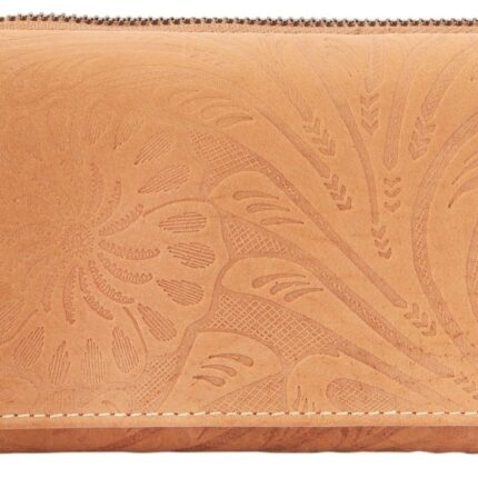 Akzent Wild Echt Leder Damengeldbörse mit Blumenprint