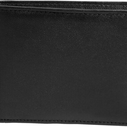Steinmeister, Herren Echtleder Geldbörse, Querfromat, 12 x 9 cm, schwarz