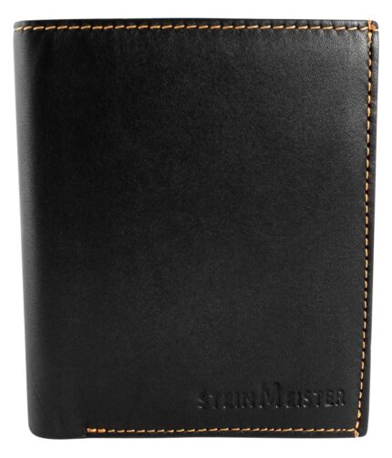 Steinmeister Geldbörse aus Echtleder, Hochformat