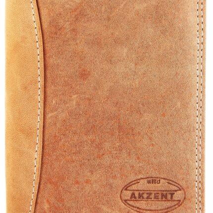 Akzent Herren Geldbörse aus Echtleder. Format 9 x 12 cm. RFID