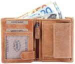 Akzent Herren Geldbörse aus Echtleder. Format 9 x 12 cm. RFID - Image 3
