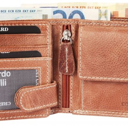 Leonardo Verrelli Geldbörse, Echtleder, RFID-Schutz