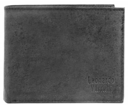 Leonardo Verrelli Echtleder Geldbörse, Querformat