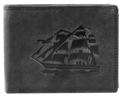 Akzent Geldbörse, RFID, Querformat, Segelschiff