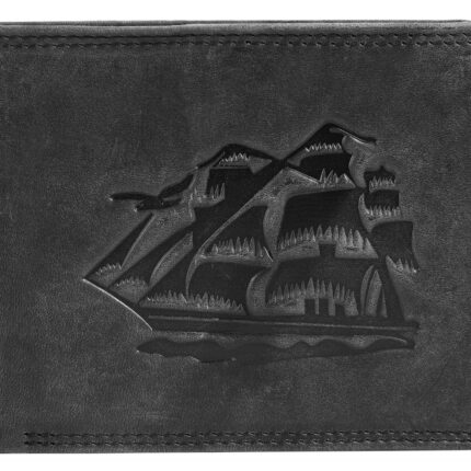 Akzent Geldbörse, RFID, Querformat, Segelschiff
