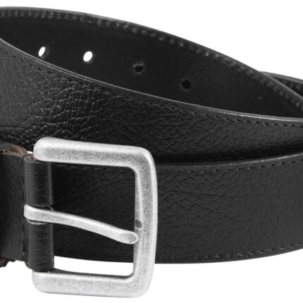 Leonardo Verrelli Echt Leder Gürtel, schwarz, 90 cm - 150 cm