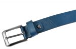 Leonardo Verrelli Echtleder Gürtel, kürzbar, blau, 85 cm - 125 cm - Image 3