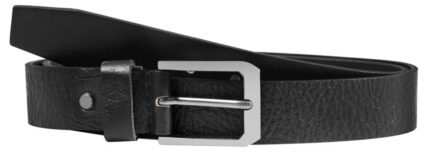 Leonardo Verrelli Echtleder Gürtel, kürzbar, schwarz, 85 cm - 125 cm