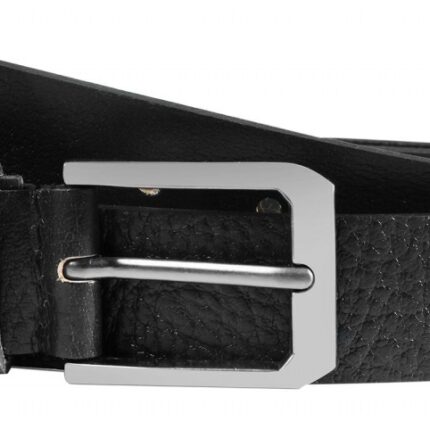 Leonardo Verrelli Echtleder Gürtel, kürzbar, schwarz, 85 cm - 125 cm