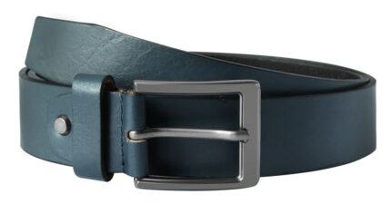 Leonardo Verrelli Echtleder Gürtel, kürzbar, grau, 90 cm - 140 cm
