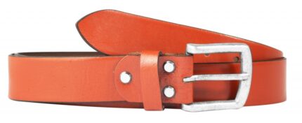 Leonardo Verrelli Echtleder Gürtel, kürzbar, cognac, 90 cm - 130 cm