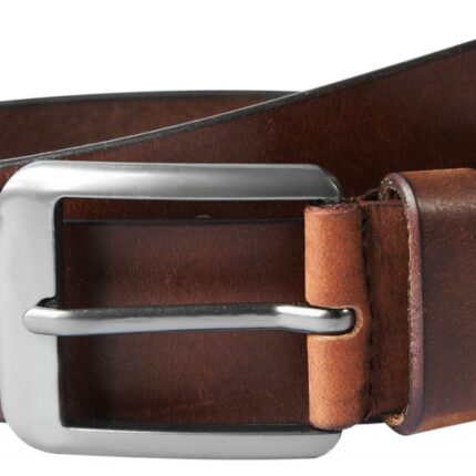 Leonardo Verrelli Echt Leder Gürtel, kürzbar, braun, 90 cm - 130 cm