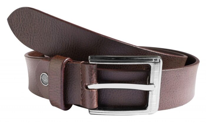Leonardo Verrelli Echtleder Gürtel, kürzbar, braun, 2. Wahl (Schließendesign ... - Image 1
