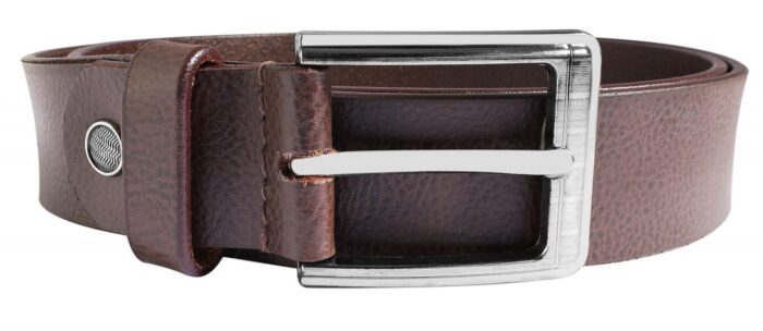 Leonardo Verrelli Echtleder Gürtel, kürzbar, braun, 2. Wahl (Schließendesign ... - Image 2