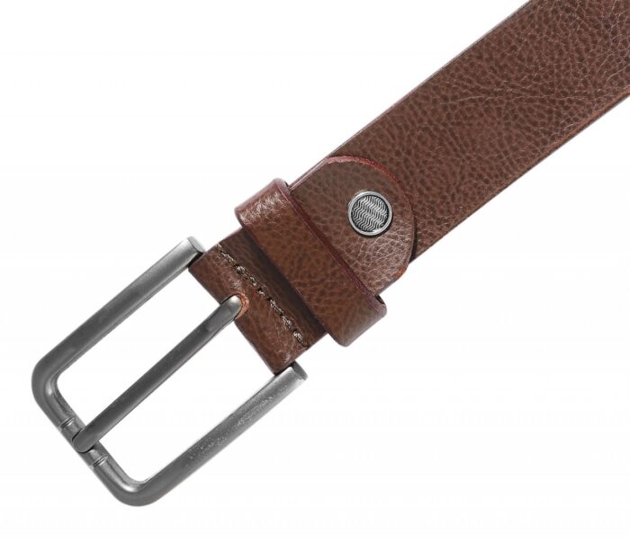 Leonardo Verrelli Echtleder Gürtel, kürzbar, braun, 2. Wahl (Schließendesign ... - Image 6