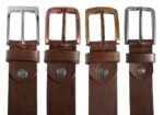 Leonardo Verrelli Echtleder Gürtel, kürzbar, braun, 2. Wahl (Schließendesign ... - Image 12