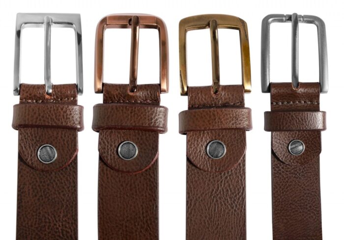 Leonardo Verrelli Echtleder Gürtel, kürzbar, braun, 2. Wahl (Schließendesign ... - Image 12